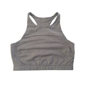Outdoor Voices Sports Bra Sz Medium Purple Grey Crop Top Tank Activewear #6106